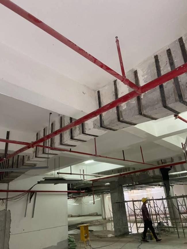珠海某小區裝修粘鋼加固